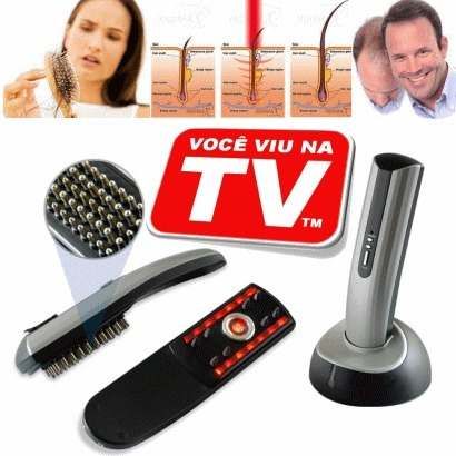 Escova Hair Laser Comb Queda Cabelo Calvice